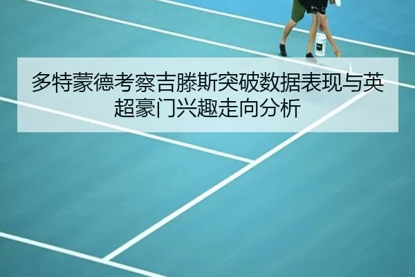 多特蒙德考察吉滕斯突破数据表现与英超豪门兴趣走向分析